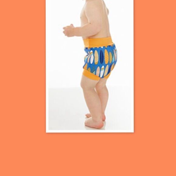Splash About Reuseable Swim Diaper with a Surfboard Pattern - Picture 5 of 6